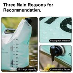 Naturehike Collapsible Water Storage Bag 10L Portable Water Jug with Faucet