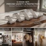 Topika - S Hooks For Hanging 40pcs, Stainless Steel Mixed Sizes