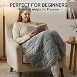 Topika - Weighted Lap Blanket, Thick Warm Winter Throw, 61 X 74cm
