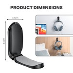 Topika Small Headset Holder Sticky Headset Hook Magnetic Folding Foldable