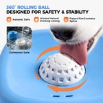 Topika Slow Feeder Dog Bowl for Liquid Treats, Rolling Ball