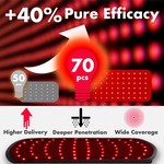 Topika 70 LEDs Red Light Therapy Belt, 660nm and 850nm Infrared