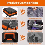 TopikaAuto - 840D Waterproof Car Roof Luggage Bag Carrier Bag, 425L/568L