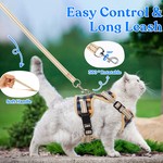 TopikaPet - Adjustable Cat Harness and Leash Set for Walking and Safety