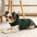 Topika Dog Calming Vest Hoodie Military
