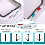 TopikaPet - 4-Way Locking Cat Door, Weatherproof, Adjustable Flap for Pets