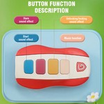 Topika Interactive Baby Car Keys Toy with Music, Teething Rubber