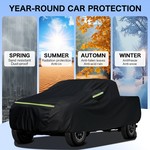 TopikaAuto Car Cover Waterproof All Weather for Bakkies Pickups Trucks Vans
