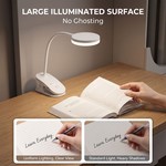 Topika Clip On Desk Lamp, Rechargeable LED Light for Bedside & Table Top
