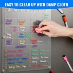 Topika - Acrylic Magnetic Fridge Calendar With 8 Colour Markers