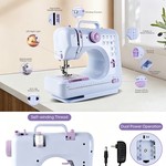 Topika 12-Stitch Mini Sewing Machine with 42pc Thread Kit for Beginners