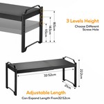 Topika -Vertical Adjustable Expandable Counter Top Shelving Shelf Organiser