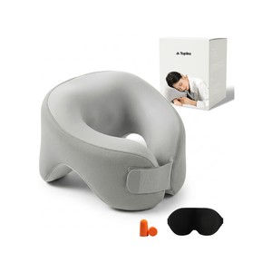 Topika - Memory Foam Travel Neck Pillow with Removable Washable Cover