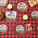 Topika Oh Boy Party Supplies with Paper Plates Cups Napkins etc Cutlery