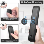 Topika Magnetic Remote Control Holder, TV & Aircon Remote Wall Mount