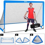 Topika Soccer Goal Set: Portable Fold-Up Training Goals (1.2 x 0.9 m)