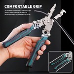 Topika 18 in 1 Folding Wire Stripper Crimper Tool, Electrician wire cutters