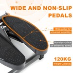 Topika - Stair Stepper with Bands, Mini Stepper for Exercise at Home 120kg