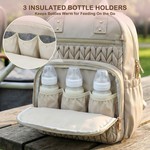 Topika Diaper Bag Backpack Large Travel Bag with Changing Pad