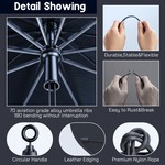 Topika - Car Sun Shade Umbrella 140x79cm Windshield Windscreen Cover