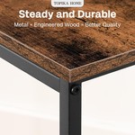 Topika Narrow Console Table 75×24×75cm, Compact Entryway & Side Table
