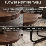 Topika - Clover Nesting Coffee Table Set Modern Lounge Tables 2 Finish