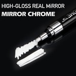 ZEYAR - Silver Liquid Chrome Metallic Marker, Double Tip (0.8mm & 2.5mm)