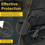 Topika-Tactical Rifle Bag,Double-Layer Padded Long Gun Case,Waterproof 800D