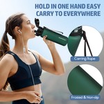 UZSPACE 1L Tritan Plastic Water Bottle Leakproof Sports Bottle BPA Free