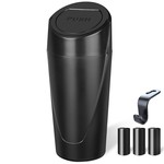 TopikaAuto Car Trash Bin with Lid 2 Pack, Car Garbage Can Storage Device