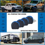 TopikaAuto Car Wheel Protector Spare Tire Cover UV & Rain Resistant