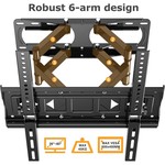 Topika - Full Motion TV Wall Mount for 32-85" TVs, Heavy-Duty Bracket