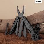 Topika Multitool Folding Pliers 12-in-1 with Knife, Saw & Screwdriver Bits