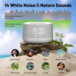 Topika White Noise Baby Sleep Machine with Clock & Night Light