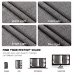 Topika 100% Blackout Linen Eyelet Curtain for Bedroom, Living Room 1/2 pack