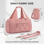 Topika Stylish Gym Bag With Shoe Compartment & Water Bottle Pouch