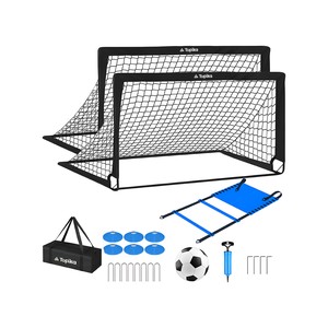 Topika Fold-Up Portable Kids Soccer Goal Set Soccer Nets for Training 2pack