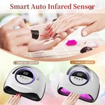 Topika UV Nail Lamp 300W LED Nail Dryer 72 Beads Fast Cure