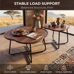 Topika - Clover Nesting Coffee Table Set Modern Lounge Tables 2 Finish