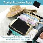Topika Mesh Laundry Bag, Large Drawstring Travel Bag For Clothes, 2 Piece