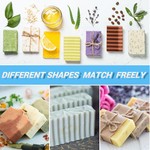 Topika - 7 In 1 Soap Box Kit, Silicone Wooden Soap Molds, Soap Loaf Mould