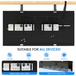 Topika 90CM Underdesk Cable Management Tray, Under Table Tray & Clamp Mount
