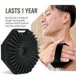 Topika Silicone Body Scrubber , Gentle Exfoliation,Antibacterial Bath Brush