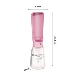 Topika 550ml 2-in-1 Foldable Dog Water Bottle, Leak-Proof Feeder