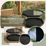 Topika Dog Playpen Foldable Pet Fence 8Piece with Cover & Pad