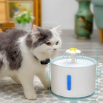 Topika Cat Water Fountain 2.4L with LED Light, Durable Lid