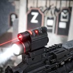 Topika - Tactical Red Laser Sight & 200LM LED Flashlight Picatinny Mount