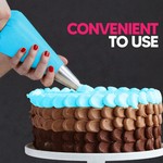 TopikaHome - 124-Piece Cake Decorating Supplies Kit with Piping Bags & Tips