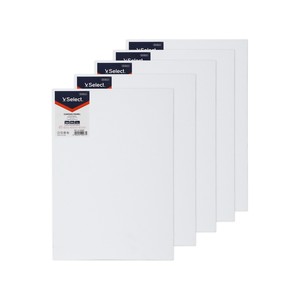 VSelect A4 Cotton Canvas Panels for Painting - 20x30cm (5 Pack)
