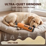 Topika Rechargeable Pet Nail Grinder with LED Light and LCD Screen 6-Speed